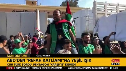 ABD'den "Refah katliamı"na yeşil ışık! CNN TÜRK sordu, Pentagon "karşıyız" demedi