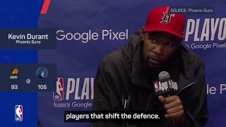 Durant praises the Timberwolves' scoring options