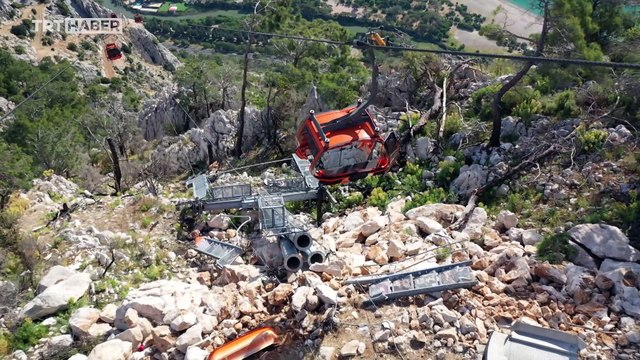 Teleferik kazası soruşturma dosyasına giren yeni görüntüler TRT Haber'de