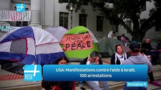 USA: Manifestations contre l'aide à Israël, 100 arrestations