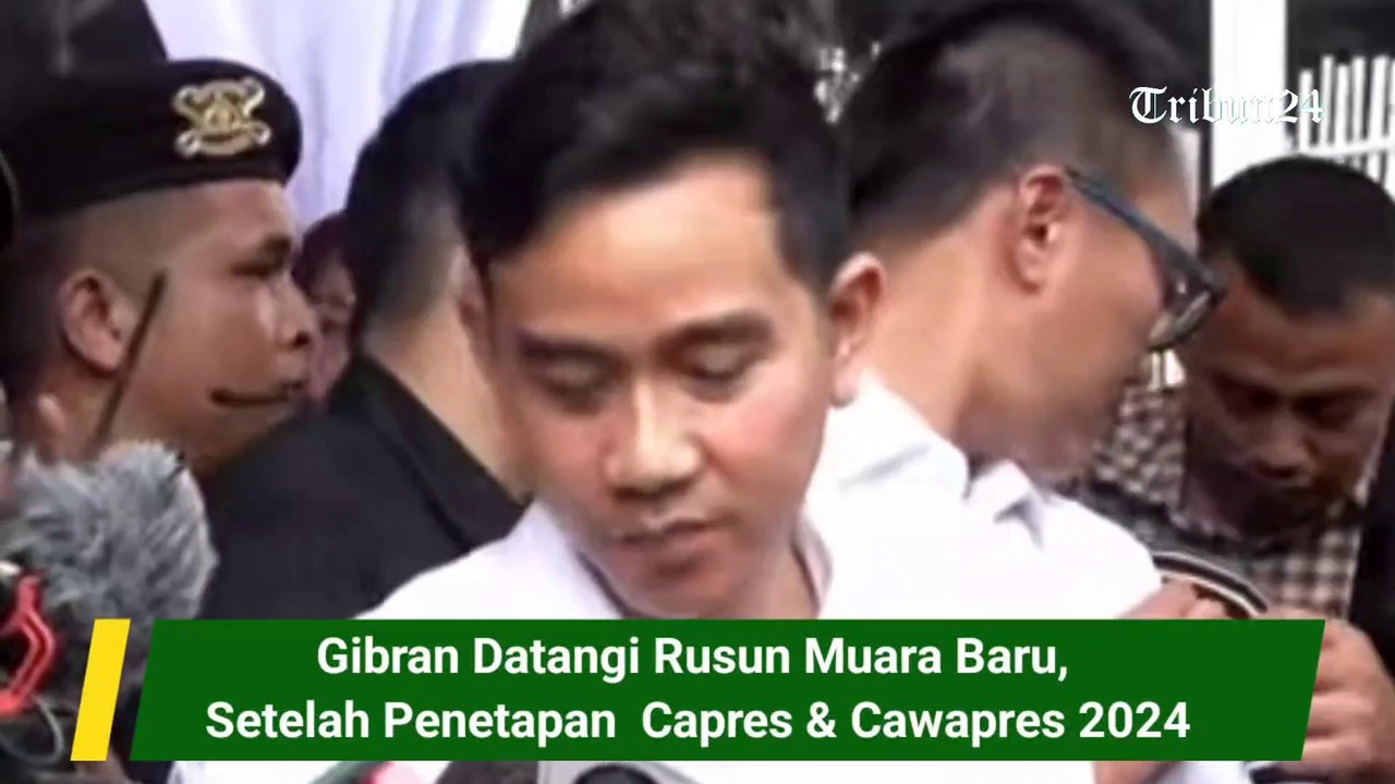 Gibran Datangi Rusun Muara Baru, Setelah Penetapan  Capres & Cawapres 2024