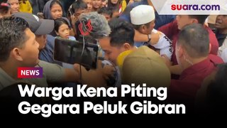 Seorang Warga Kena Piting Paspamres Gegara Peluk Gibran di Rusun Muara Baru Jakarta Utara