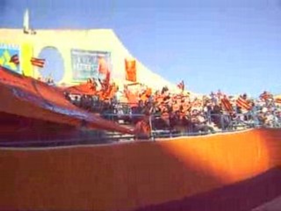 Supporters RCNM lors du derby à Béziers (05/04/2008)