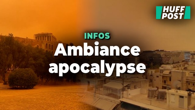 En Grèce, un nuage de poussière orange impressionnant venu du Sahara a envahi le ciel