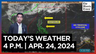 Today's Weather, 4 P.M. | Apr. 24, 2024