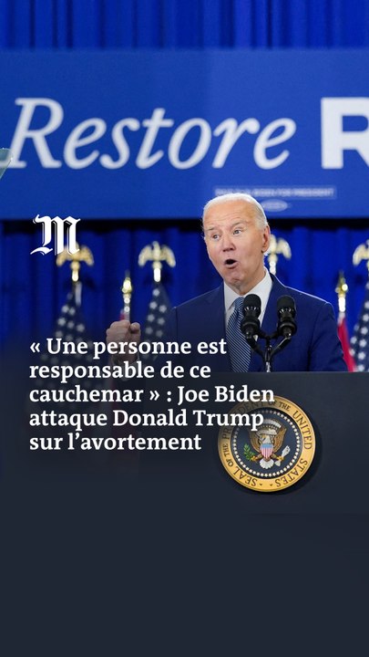 Etats-Unis : Joe Biden attaque Donald Trump sur l’avortement