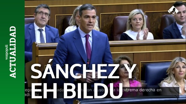 Pedro Sánchez asume los votos de Bildu en el País Vasco