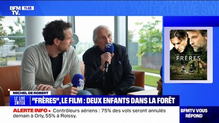 "C'est un hommage à mon frère, ça me permet de le voir revivre dans l'amour": Michel de Robert et Olivier Casas, réalisateur du film "Frères", invités de BFMTV