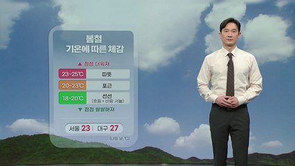 [날씨] 내일 서울 낮 23도...큰 일교차 주의 / YTN