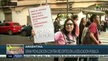 Argentina se moviliza en defensa de la educación pública