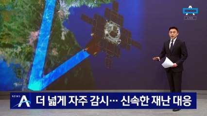 초소형 군집위성 발사…‘더 넓게 자주 감시’ 신속한 재난 대응