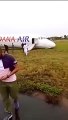 #avion ️ #Nigeria #Sortie de #piste d’un avion de la #compagnie nigériane #DanaAir lors de son #atterrissage à Lagos le 23 Avril 2024.  Les 83 passagers sont sortis de l’appareil sains et saufs . L’avion effectuait la liaison #Abuja-#Lagos.