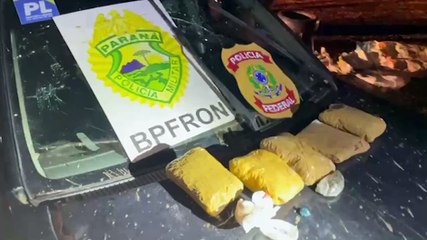 PF de Cascavel e BPFron apreendem cocaína após perseguição na BR-163