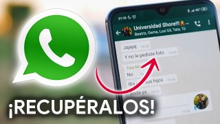 Aplicación para RECUPERAR MENSAJES de WhatsApp BORRADOS!!