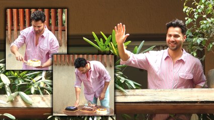 Varun Dhawan Celebrates His 37th Birthday With Media