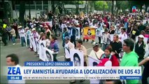 Ley de Amnistía ayudaría a la localización de los 43 de Ayotzinapa: López Obrador