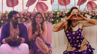 Arti Singh Deepak Chauhan Mehendi Ceremony Inside Video Viral, पिया के नाम की मेहंदी...