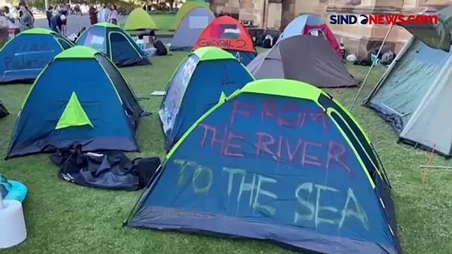 Lusinan Mahasiswa Universitas Sydney Demo Menentang Perang Israel-Hamas