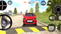 Driving Modified i20 In Indian Car Simulator - 3D ANDROID GAME 2024 - New Red Car In The City