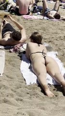 Chilling at Barcelona beach Spain