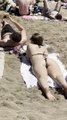 Chilling at Barcelona beach Spain