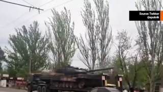 ビデオ：捕獲されたウクライナのレオパード戦車がモスクワで展示される