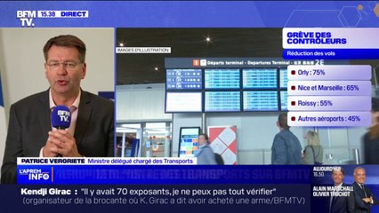 Grève des contrôleurs aériens: "Le pire a été évité", estime Patrice Vergriete, ministre délégué chargé des Transports