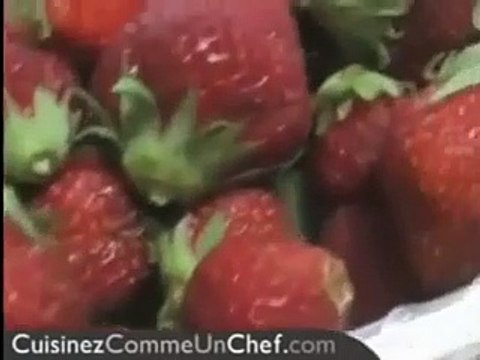 Recette de chef : tartare de fraises des bois en millefeuille