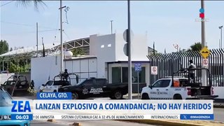 Lanzan explosivo a comandancia municipal de Celaya, Guanajuato