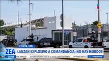 Lanzan explosivo a comandancia municipal de Celaya, Guanajuato