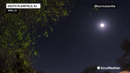 Pink Moon glows over East Coast
