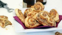 Palmiers au roquefort et aux noix