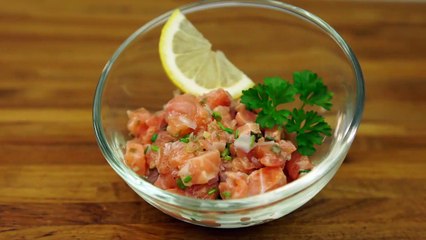 Tartare de saumon frais