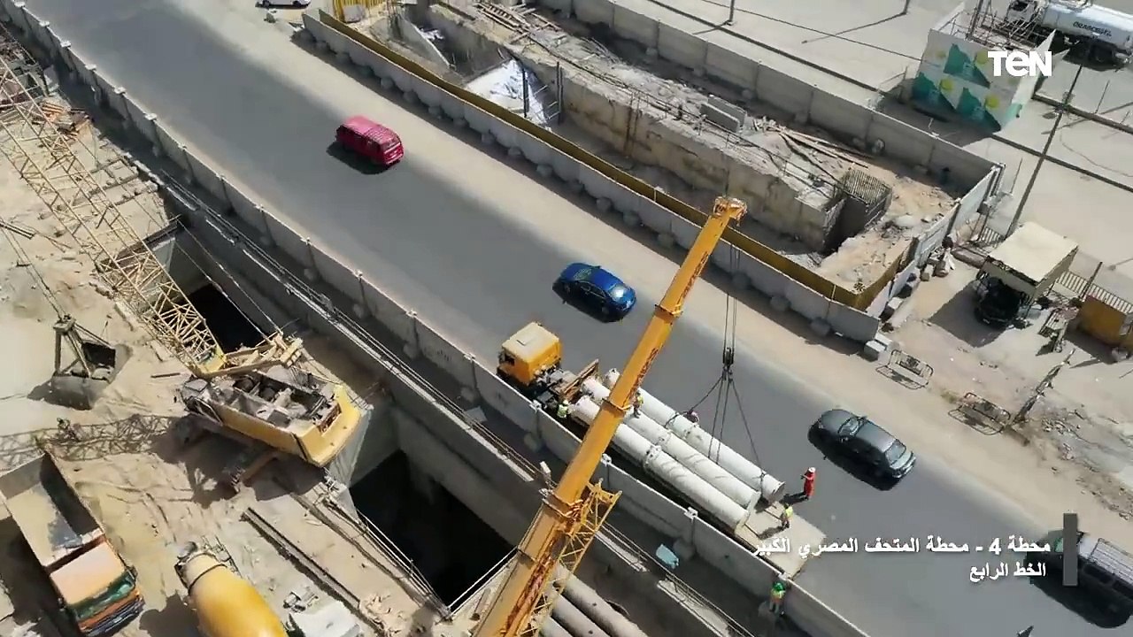 تصوير جوي لأعمال تنفيذ مشروع المرحلة الأولى من...