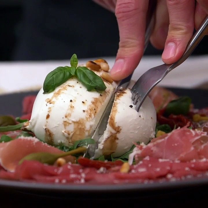 Carpaccio de bœuf a` l’italienne