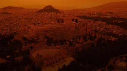 Des nuages de poussière du Sahara touchent la Grèce