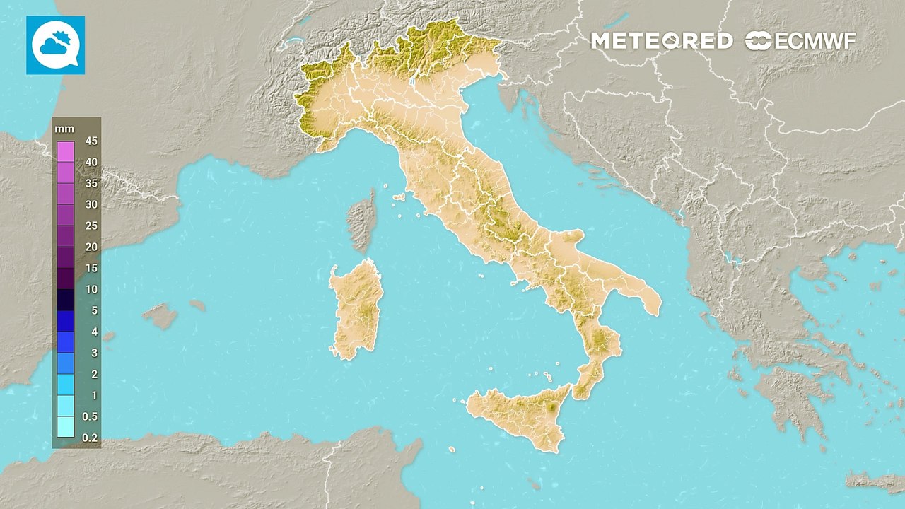 Mappa delle precipitazioni