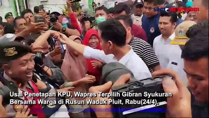 Gibran Minta Warga Awasi Program Makan Siang Gratis saat Blusukan di Rusun Waduk Pluit