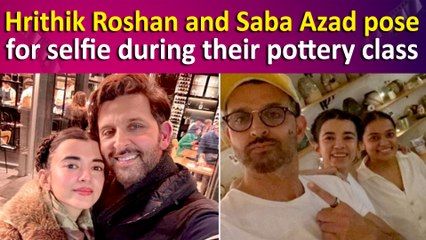 War 2: Hrithik Roshan and Saba Azad Spotted Enjoying Cozy Pottery Class 🎨