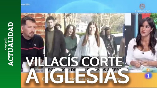 El corte de Begoña Villacís a Pablo Iglesias en TVE: Me alegro de que Podemos se haya quedado a cero