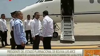 Presidente de Bolivia, Luis Arce, llega a Venezuela para participar en la Cumbre del ALBA-TCP