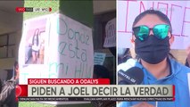 Con pancartas, la familia y amigos de Odalys exigen al principal sospechoso “decir la verdad”