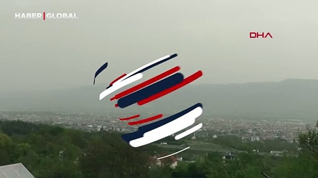 Toz taşınımı Bolu'yu vurdu, gökyüzünü tamamen kapladı