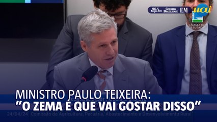 Ministro Paulo Teixeira cita Zema em 'nova' forma de pagamento da dívida
