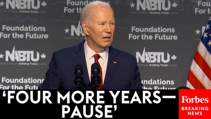 VIRAL GAFFE: Biden Appears To Read Teleprompter 'Pause' Instruction During Speech