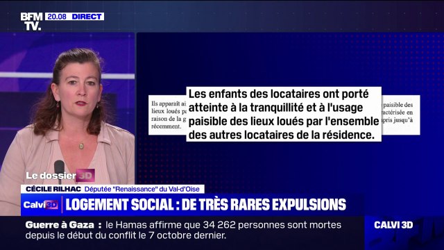 Famille expulsée d'une HLM: L'État répond à une demande des habitants de ces quartiers , estime Cécile Rilhac, députée Renaissance du Val-d'Oise