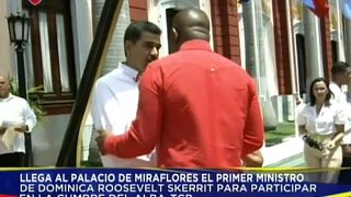 Presidente Nicolás Maduro recibe al primer Min. de Dominica Roosevelt Skerrit en Miraflores