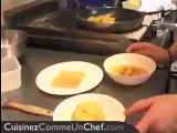 Recette de chef : sablé aux pommes et sorbet au fromage blanc citron vert