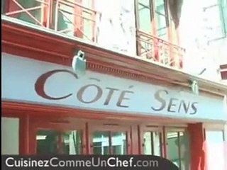 Recette de chef : Gambas au pesto, gingembre confit et éclats de parmesan