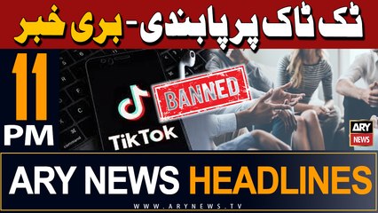ARY News 11 PM Headlines | 24th April 2024 | Tik Tok Ban - Big News